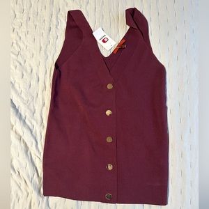 Burgundy tank top